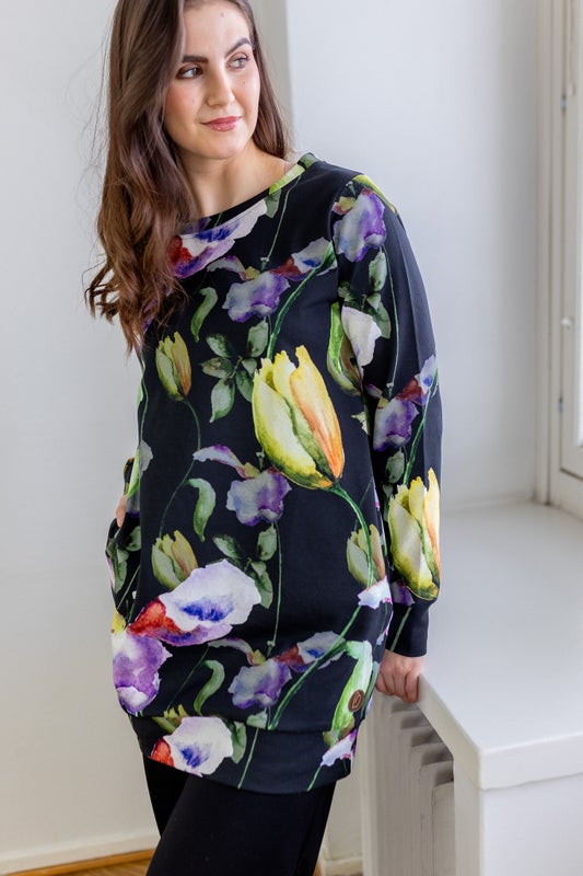 CORSE NAISTEN COLLEGETUNIKA, NIGHT GARDEN