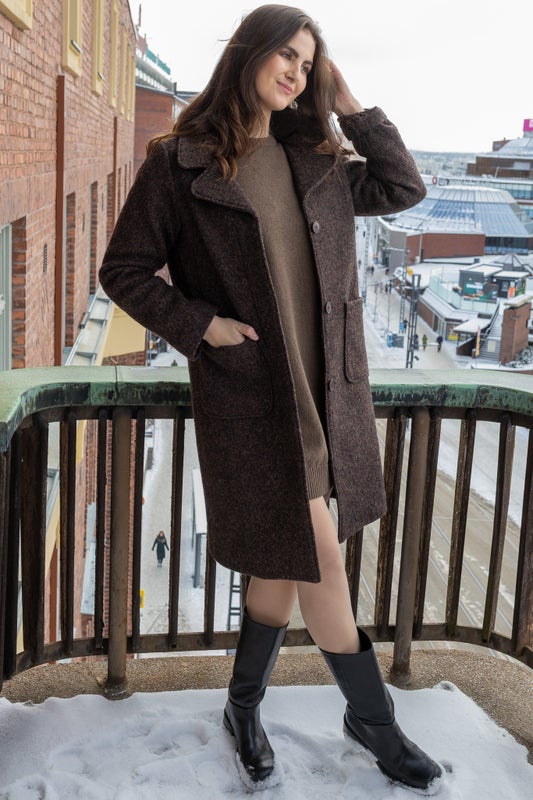 KUMLINGE NAISTEN VILLAKANGASTAKKI, RUSKEA