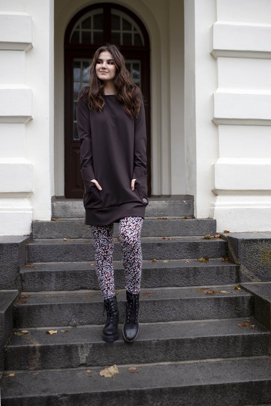 SUOMI-MAINE Naisten Tunika , Ruskea