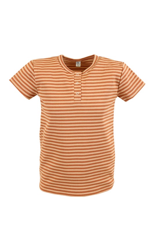 HARRAN T-paita, Stripe Brown
