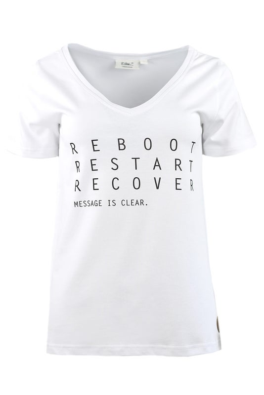 STANDA Naisten T-paita, Reboot Valkoinen