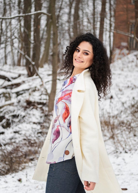 FLAKA NAISTEN VILLAKANGASTAKKI, LUONNONVALKOINEN