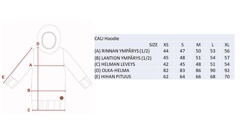 CALI Naisten Collegehuppari, Musta