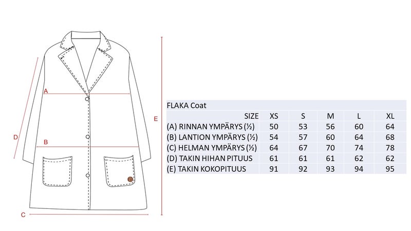 FLAKA NAISTEN VILLAKANGASTAKKI, LUONNONVALKOINEN