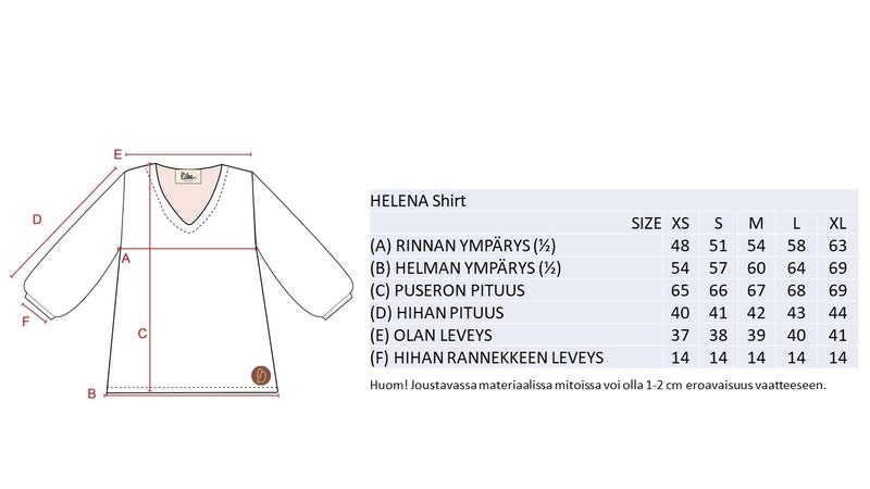 HELENA NAISTEN PAITA, CAMELLIA