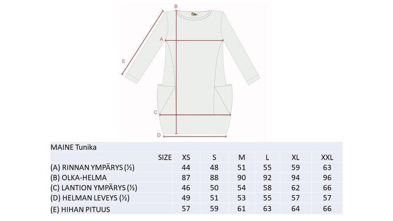 SUOMI-MAINE Naisten Tunika , Ruskea