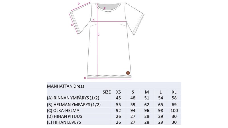 MANHATTAN Naisten Mekko, Musta