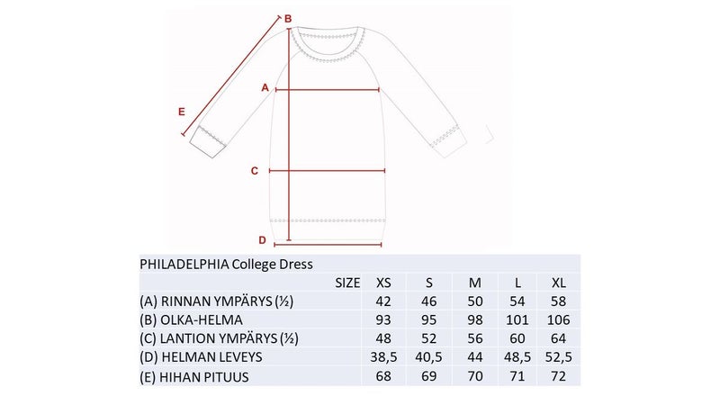 PHILADELPHIA NAISTEN COLLEGEMEKKO, MUSTA