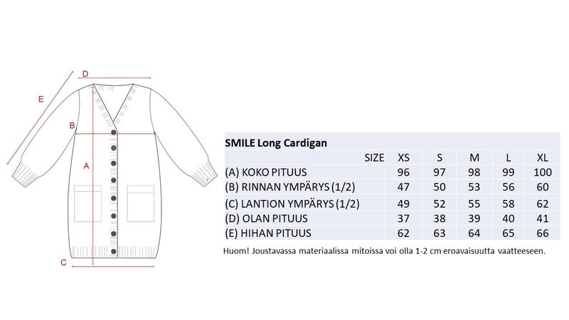 SMILE NAISTEN MERINOVILLATAKKI, ROSE