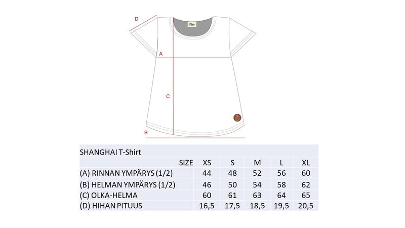 SHANGHAI NAISTEN T-PAITA RECYCLED, MUSTA