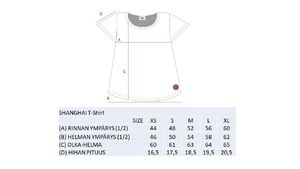 SHANGHAI NAISTEN T-PAITA, VALKOINEN