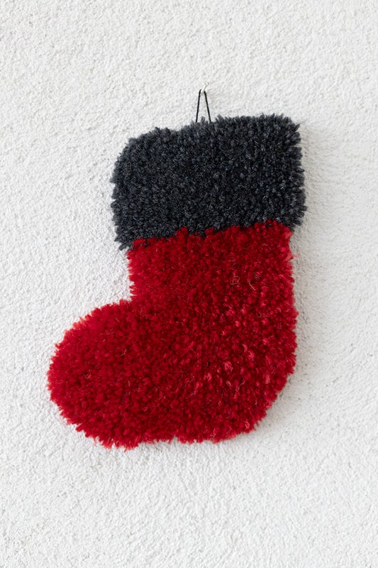 TUFTATTU JOULUSUKKA, PUNA-HARMAA